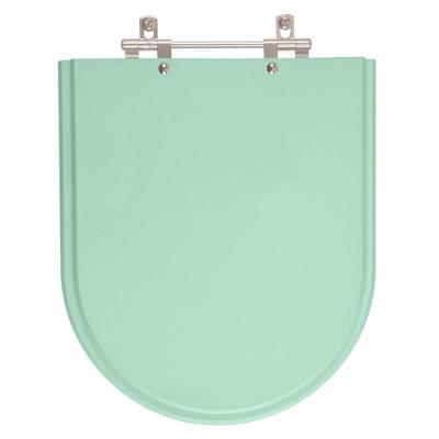 Assento Sanitário Valentina para Vaso Hervy Alongado MDF Fechamento Convencional Verde Pontto Lavabo