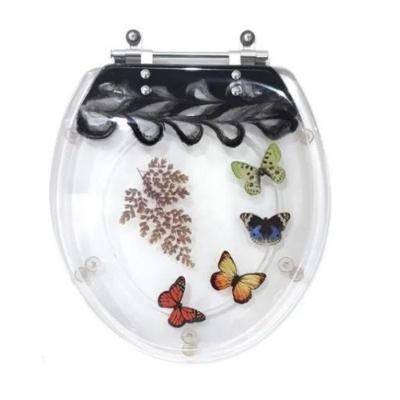 Assento Sanitário Borboleta Oval Resina Plástica Convencional Almofadado Preto Pontto Lavabo 40CM
