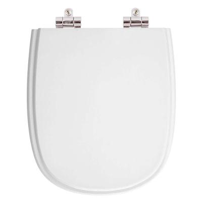 Assento Sanitário Sabatini Alongado Resina Plástica Parafusado Fechamento Suave Branco 40CM