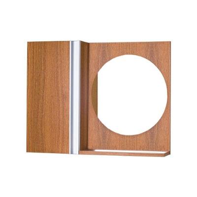 Armário para Banheiro Freijó Barra Vertical com Espelho 1 Prateleira MDP 58CM Marrom Pontto Lavabo