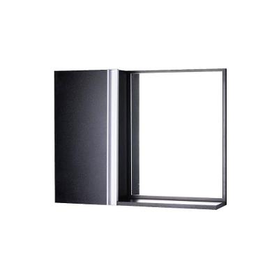 Armário para Banheiro Barra Vertical Suspenso 1 Porta sem Gavetas MDP 58CM Preto Mercado