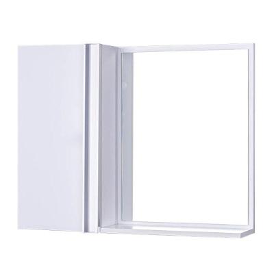 Armário para Banheiro Barra Vertical Suspenso 2 Prateleiras MDP 58CM Branco Mercado