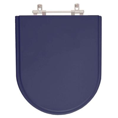 Assento Sanitário Jasmim Alongado Resina Plástica Parafusado Convencional Azul 40CM