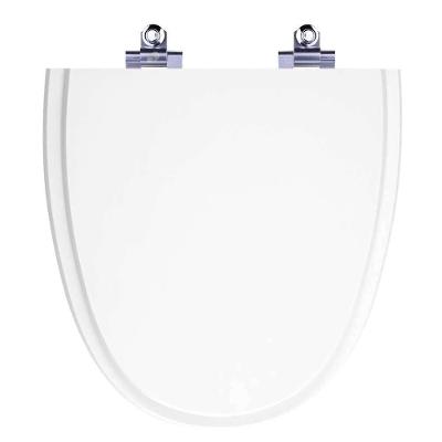 Assento Sanitário Aloha Alongado Polipropileno Parafusado Fechamento Suave Branco 40CM