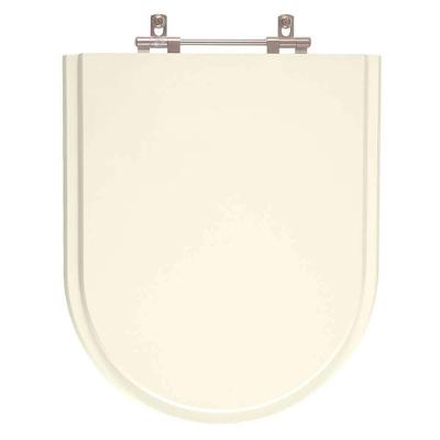 Assento Sanitário Luna Alongado MDF Parafusado Convencional Bege Claro 40CM Pontto Lavabo