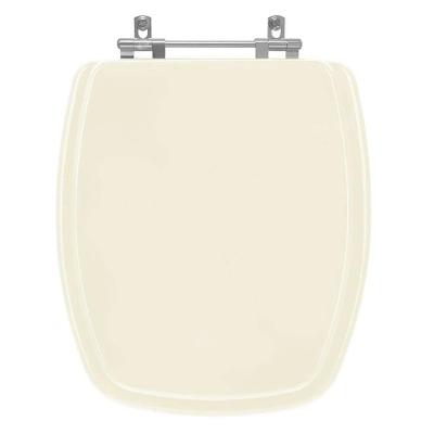 Assento Sanitário Primula Plus Alongado MDF Fechamento Convencional Marfim Pontto Lavabo 40CM