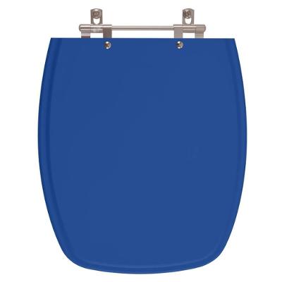 Assento Sanitário Primula Plus Alongado Polipropileno Convencional Maciço Azul Pontto Lavabo 40CM