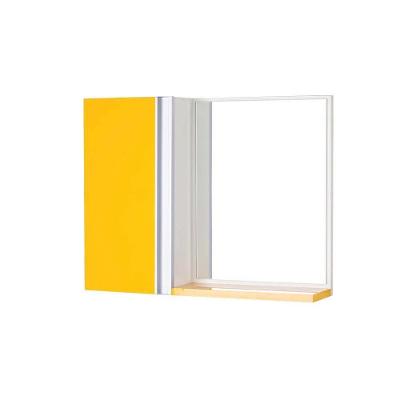 Armário para Banheiro Barra Vertical 1 Porta sem Gavetas MDP 58CM Amarelo Mercado das Prateleiras