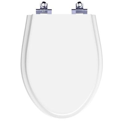 Assento Sanitário Alpinia Alongado Polipropileno Parafusado Fechamento Suave Branco Pontto Lavabo