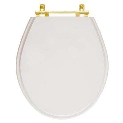 Assento Sanitário Ravena Alongado Resina Plástica Parafusado Convencional Cinza Real 40CM
