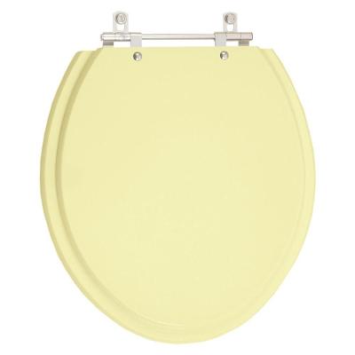 Assento Sanitário Fiori Oval MDF Fechamento Convencional Marfim Pontto Lavabo 40CM