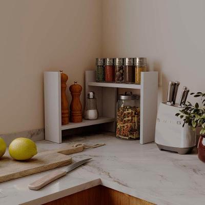 Nicho Cook Organizador de Bancada MDP 15mm Design Compacto para Cozinha Branco Mercado
