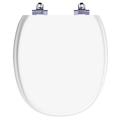 Assento Sanitário Ascot Alongado Parafusado Fechamento Suave Almofadado Branco Pontto Lavabo 40CM