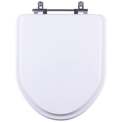 Assento Sanitário Gunna Alongado MDF Fechamento Convencional Branco Pontto Lavabo 40CM