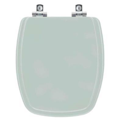 Assento Sanitário Viseu Alongado Polipropileno Parafusado Fechamento Suave Verde Pontto Lavabo 40CM