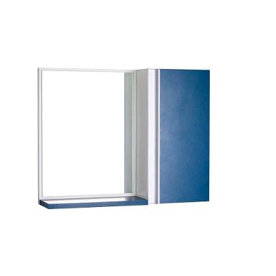 Armário para Banheiro Barra Vertical Suspenso 1 Porta 1 Prateleira MDP 58CM Azul Pontto Lavabo