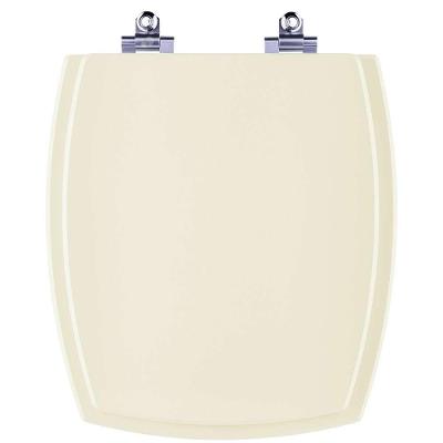 Assento Sanitário Anturius Alongado Plástico Parafusado Fechamento Suave Bege Claro Pontto Lavabo
