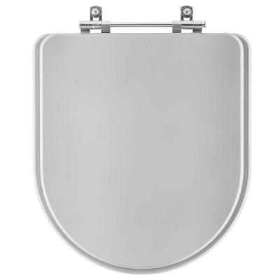 Assento Sanitário Firenze Alongado Resina Plástica Parafusado Convencional Cinza Claro Pontto Lavabo