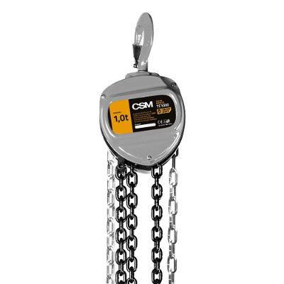 Talha Manual 71000924 1 Ton 8 Metros Corrente Galvanizada Grau 80 Aço Forjado CSM Acessórios
