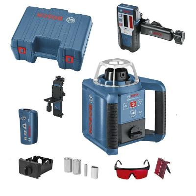 Nível a Laser Rotativo GRL 300 HV Alcance 300 m com Receptor Preto Bosch 300M