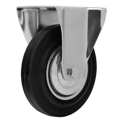 Rodízio Fixo 6871155 150kg 160mm Pneu Borracha Preto MTX 160CM
