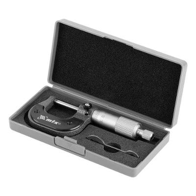 Micrômetro Mecânico 3172559 Precisão 0,01mm Erro ±0,004mm MTX com Caixa de Proteção 25MM
