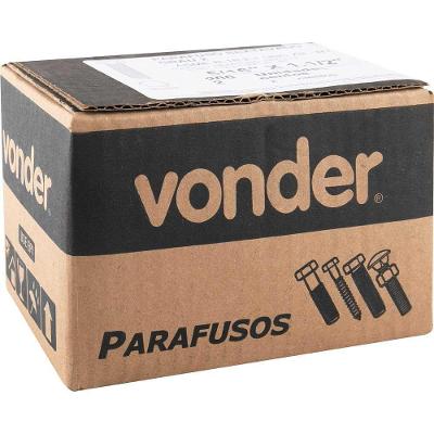 Parafuso Sextavado 5-16'' X 1.1-2'' Zincado Fixação Durável Acabamento Anticorrosão Cinza Nove54