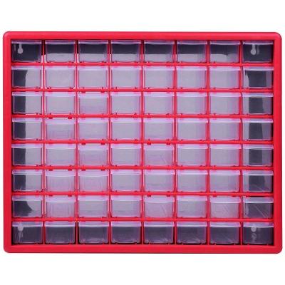 Organizador 64 Gavetas Worker com Gavetas Transparentes em Polipropileno Injetado 390CM