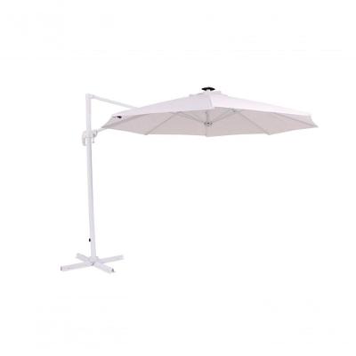 Ombrellone Ferrara 300CM Alumínio Suspenso LED Branco Bel Lazer 249CM