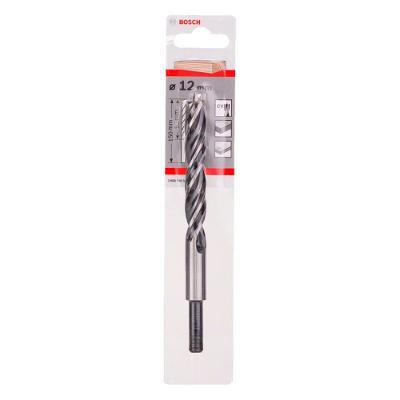 Broca para Madeira 3 Pontas 12mm com Centralizador Prata Bosch 12MM