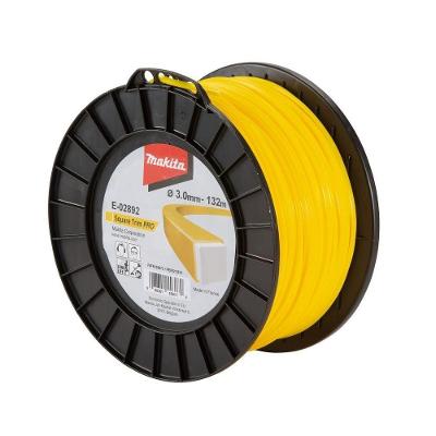 Bobina de Fio de Nylon 3,0MM X 132M Fio Quadrado Branco Makita 132M