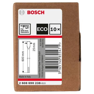 Cinzel Bosch ECO para Demolição Geometria de Corte Plano Inox 10 Peças 25CM