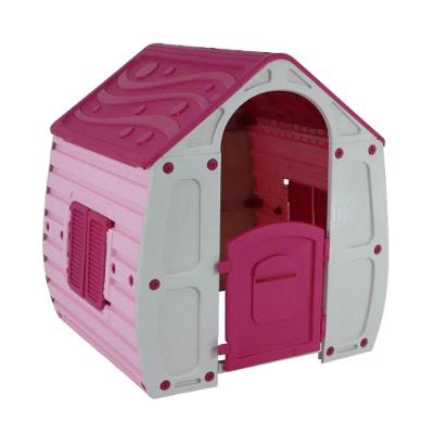 Casinha Brinquedo Infantil Magical com Janelas Que Abrem Rosa Belfix 90CM