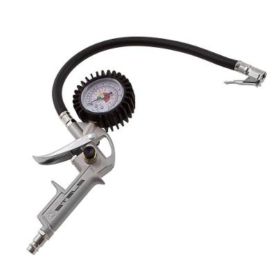 Calibrador de Pneus Pneumático 5732255 8 BAR 230 L-MIN Conexão Rápida Euro Stels 31CM