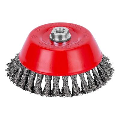 Escova de Aço 746299 Tipo Copo Cerdas Torcidas 0.5mm Cinza MTX 150MM 4500 RPM