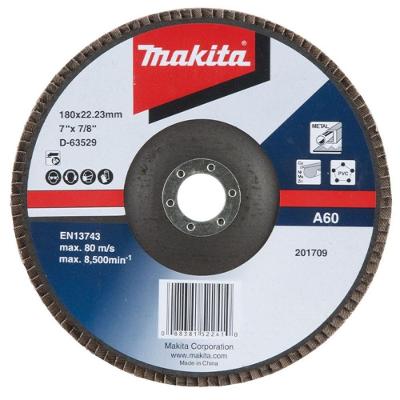Disco de Desbaste Flap 180 X 22.23MM Grão A60 Verde Makita 18CM