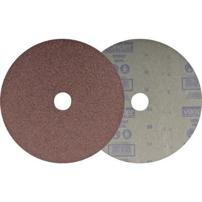 Disco Lixa 180mm G80 VDF47 Lixamento Agressivo Costado de Fibra Amarelo Vonder 17CM