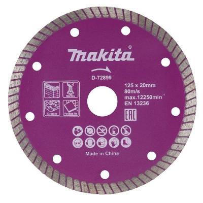 Disco Diamantado Multimateriais 125MM Corte Rápido Base Turbo Roxo Makita 125MM