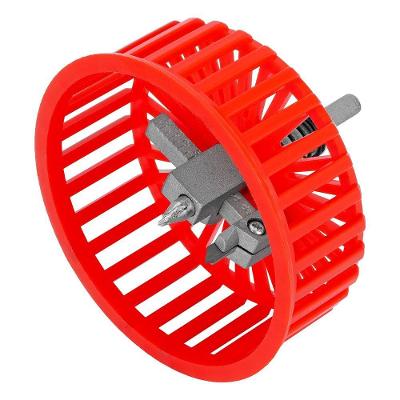 Cortador de Cerâmica Circular MTX 882409 com Proteção 20 a 94MM Prata MTX 14CM 3 Brocas 14MM