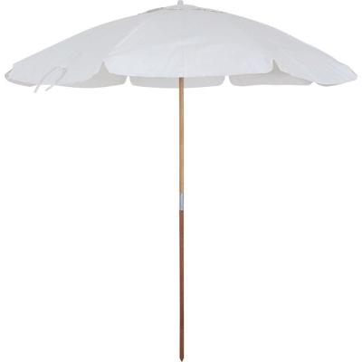 Guarda Sol Guararapi 29MM Madeira Redondo com Ventilação Branco Belfix 220CM