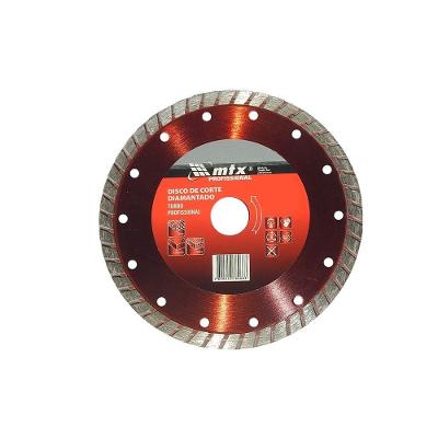Disco de Corte Turbo Diamantado Seco 180x25.4mm MTX Alta Performance em Cortes Secos Cinza 180MM