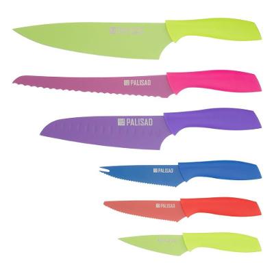 Jogo de Facas 7914155 Corte Preciso Aço Inoxidável para Cozinha Inox Palisad 6PÇS