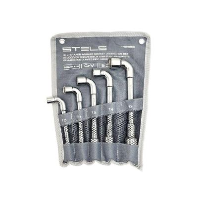Jogo de Chave Biela 1424956 Acesso em Locais Difíceis Prata Stels 5CM 5 Peças