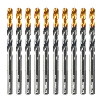 Jogo de Brocas Aço Rápido 6mm 10 Peças com Ponta Split Point Gross 6MM