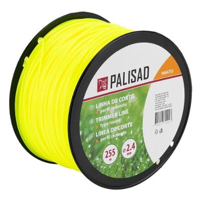 Fio Nylon Roçadeira Redondo 9684755 Corte Eficiente Poliamida PA6 Palisad 2.4MM 255M