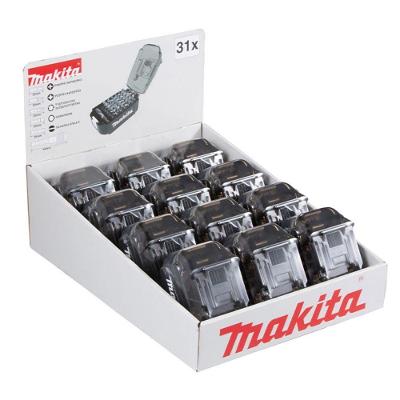 Caixa Display com 12 Estojos 31 Bits Tipo Bateria Makita Bivolt para Parafusadeira