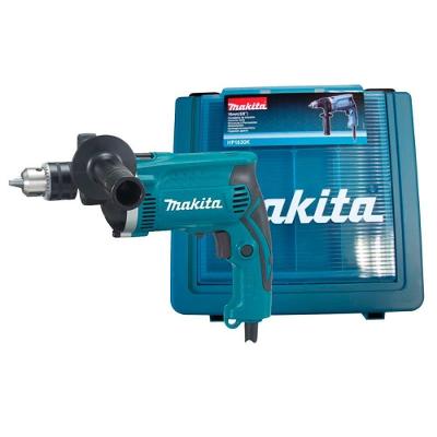 Furadeira de Impacto Makita para Uso Profissional HP1630K com Acessórios 710W Amarelo 110V