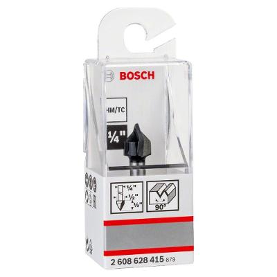 Fresa de Ranhurar Standard V com Pastilhas de Carboneto de Tungstênio 12,7x12,7MM 90° Bosch