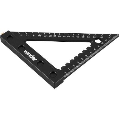 Esquadro Triangular Nove54 Alumínio 12cm para Carpintaria 12CM 120MM