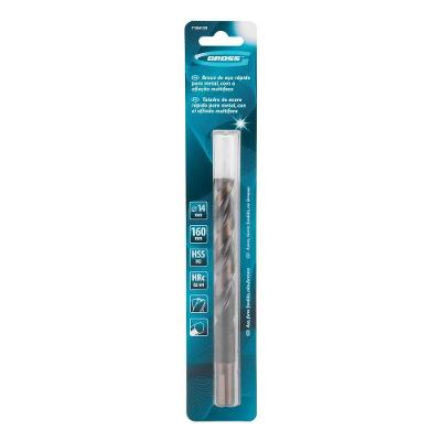 Broca M2 Aço Rápido P9M3 Perfuração Precisa Afiado Poligonal Gross 14CM 160MM